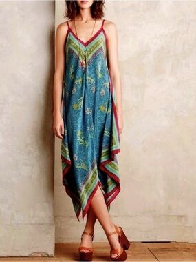 🌸 Anthropologie Holding Horses Belita Scarf Midi Dress 🌿